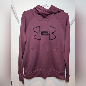 Under Armour Burgundy ColdGear Loose Fit Hoodie